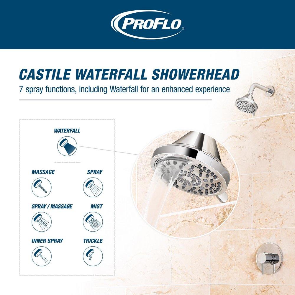 PROFLO&reg; Chrome Multi Function Showerhead 