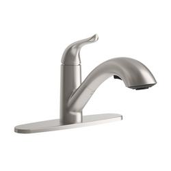 Single Handle Kitchen Faucet in Brushed Nickel