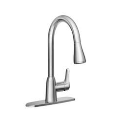 Single Handle Kitchen Faucet in Polished Chrome