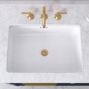 18 in. Undermount Rectangular Bathroom Sink in White 