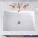 18 in. Undermount Rectangular Bathroom Sink in White 