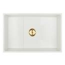 36 in. Dog Washing Station with Brushed Gold Drain 