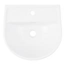 Mini Porcelain Pedestal Sink in White 