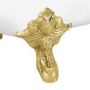 Signature Hardware White 67 x 30-11/16 in. Freestanding Clawfoot Bathtub with Center Drain in White 