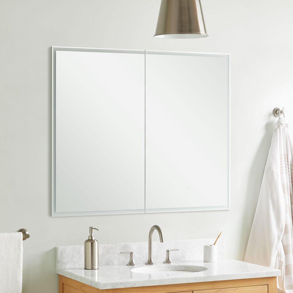 39 in. Lighted Medicine Cabinet with Tunable LED 