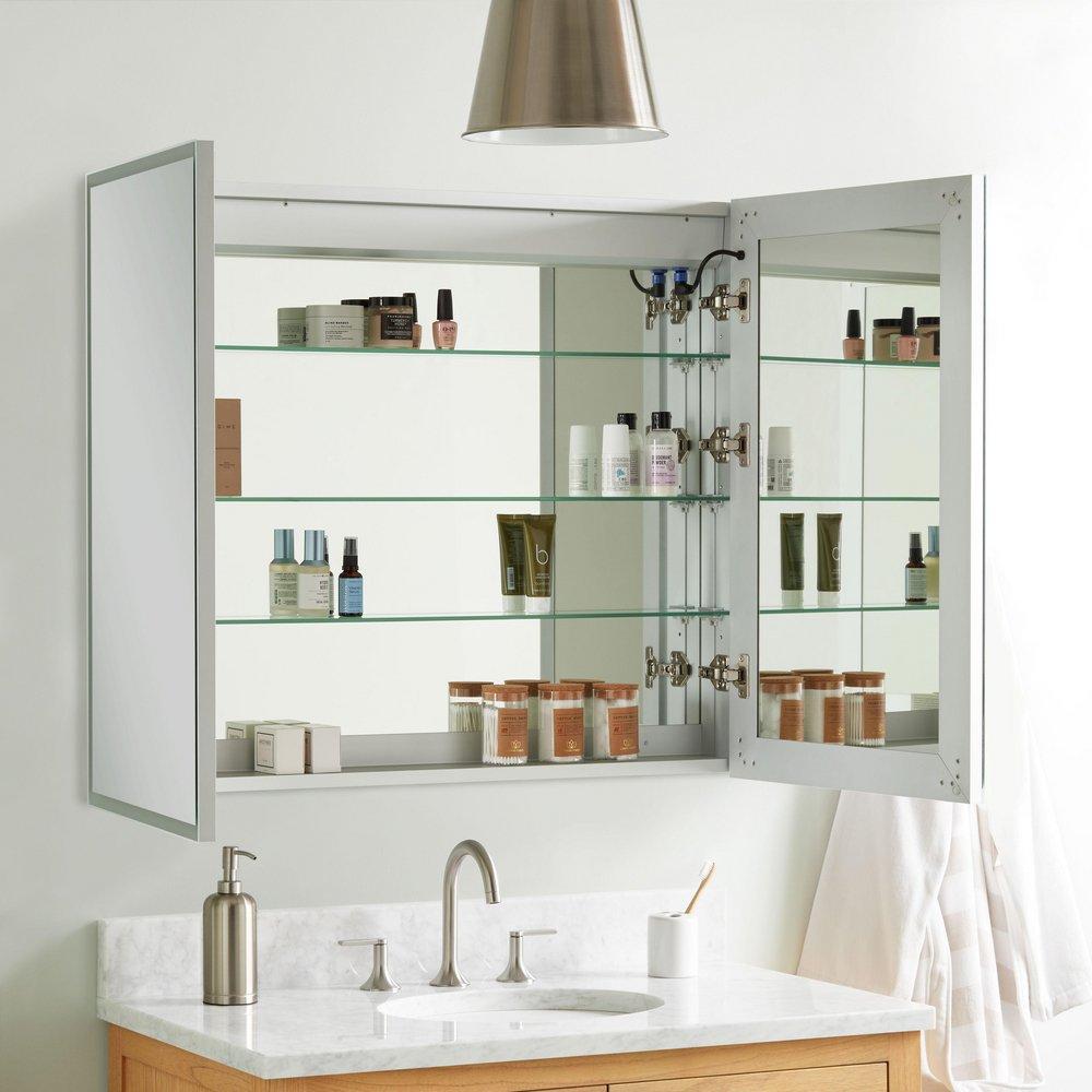 39 in. Lighted Medicine Cabinet with Tunable LED 