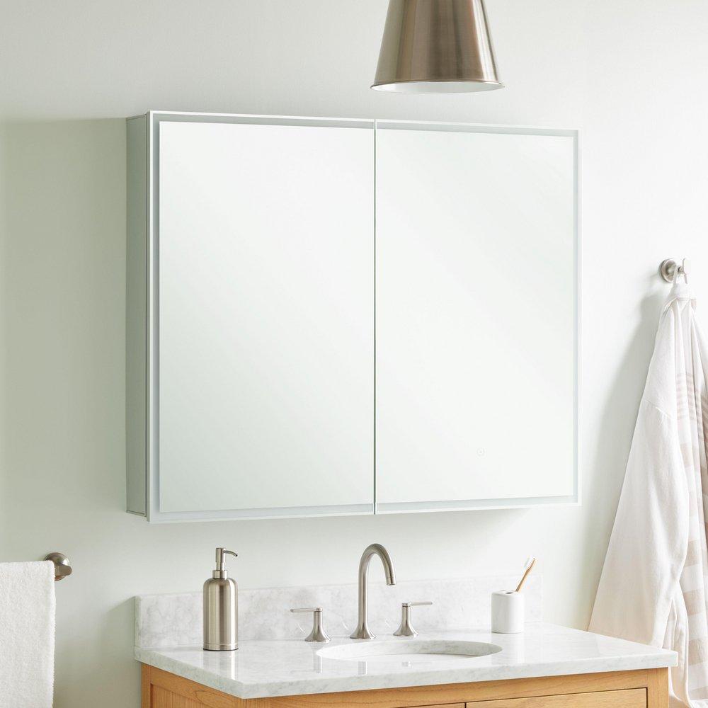 39 in. Lighted Medicine Cabinet with Tunable LED 