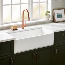 36 in. Fireclay Single Bowl Farmhouse Kitchen Sink in White