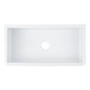 Signature Hardware White 36 in. Fireclay Single Bowl Farmhouse Kitchen Sink 