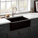 30 GRIGHAM FIRECLAY FARMHOUSE SINK - GLOSS BLACK 