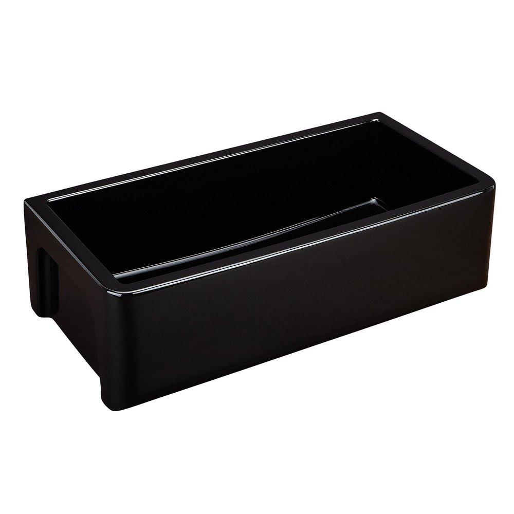36 GRIGHAM FIRECLAY FARMHOUSE SINK - GLOSS BLACK 