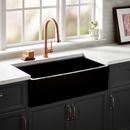 36 GRIGHAM FIRECLAY FARMHOUSE SINK - GLOSS BLACK 