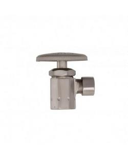 1/2 x 3/8 in. Slip x Compression Oval Angle Supply Stop Valve in Brushed Bronze
