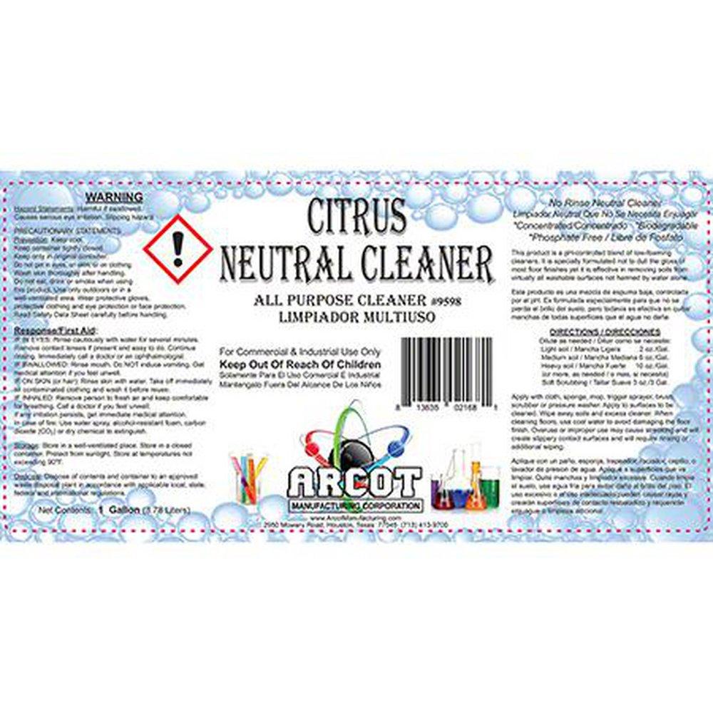 1 GAL CITRUS NEUTRAL CLNR 4/CA 