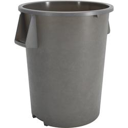 33-3/25 in. 55 gal Plastic Waste Bin in Grey (Case of 2)