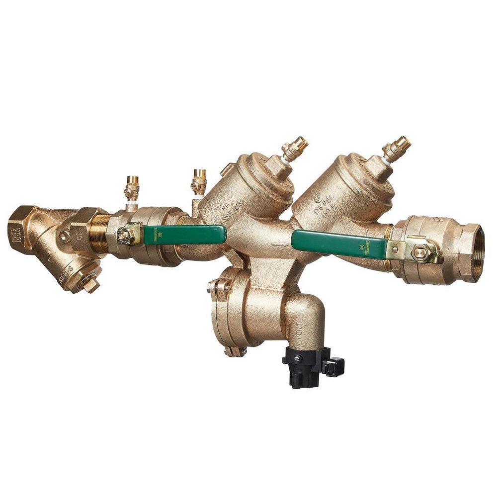 1 1/2 IN LEAD FREE REDUCED PRESSURE ZONE BACKFLOW PREVENTER ASSEMBLY QUARTER TURN BALL VALVES BRONZE STRAINER BACKFLOW FLOOD SENSOR 