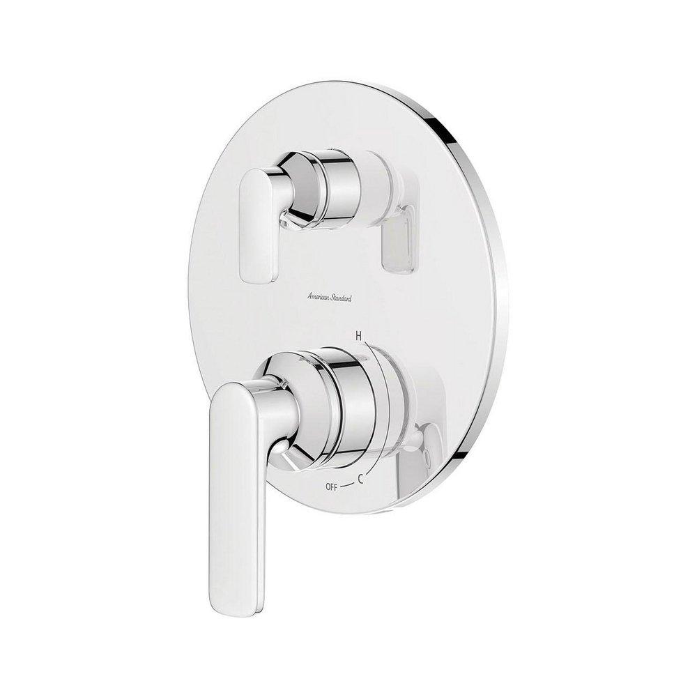 American Standard Polished Chrome Two Handle Pressure Balancing Valve Trim 
