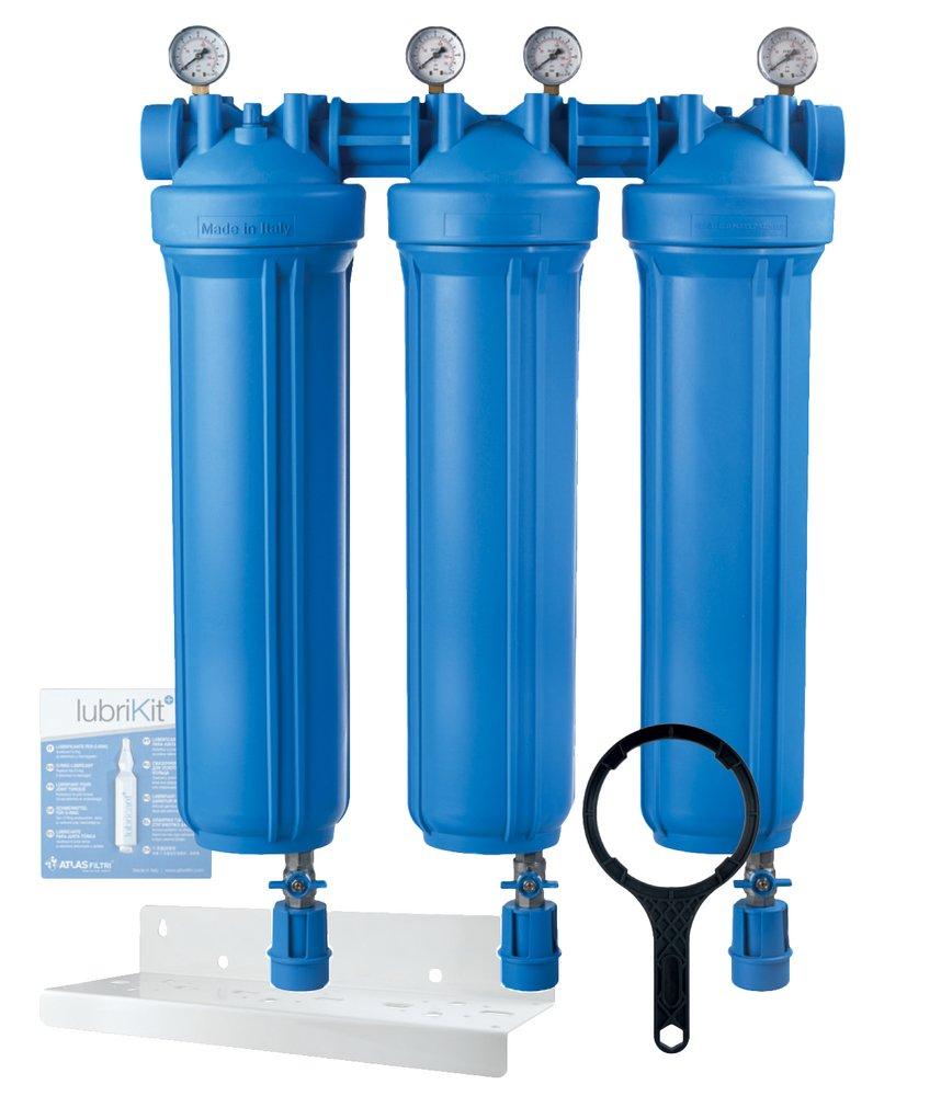 その他 TRIO SYSTEM COMPONENTS Atlas Filtri DP BIG Trio 20 in. Filter Housing Kit with 1 in. NPT