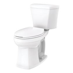 Elongated Floor Mount Toilet Bowl in White