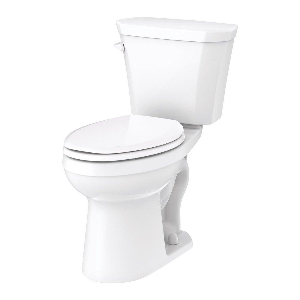 Gerber Plumbing White Elongated Floor Mount Toilet Bowl 