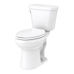 Elongated Floor Mount Toilet Bowl in White