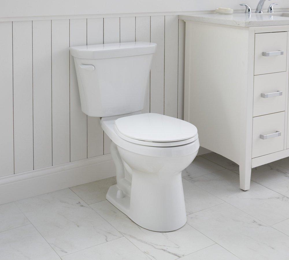 Gerber Plumbing White Round Floor Mount Toilet Bowl 