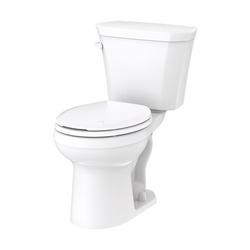 Round Floor Mount Toilet Bowl in White