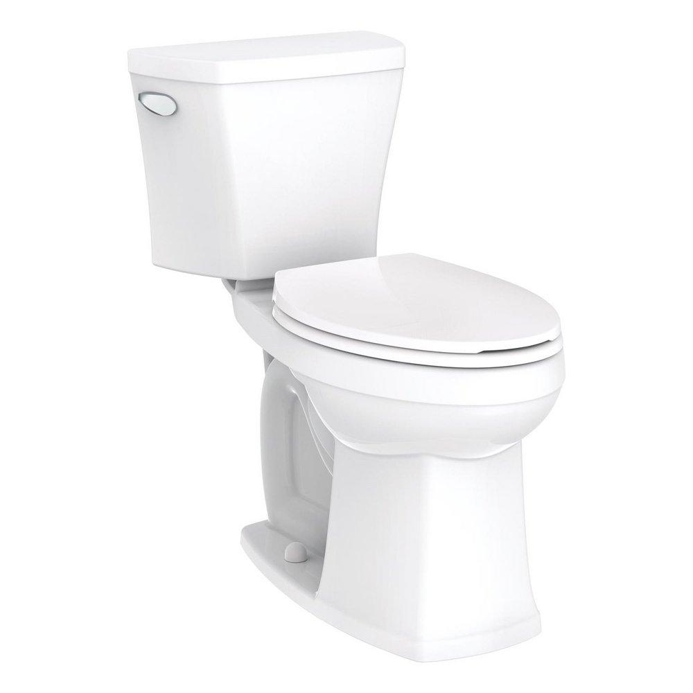 Gerber Plumbing White 1.28 gpf Elongated Wall Mount Toilet Tank 