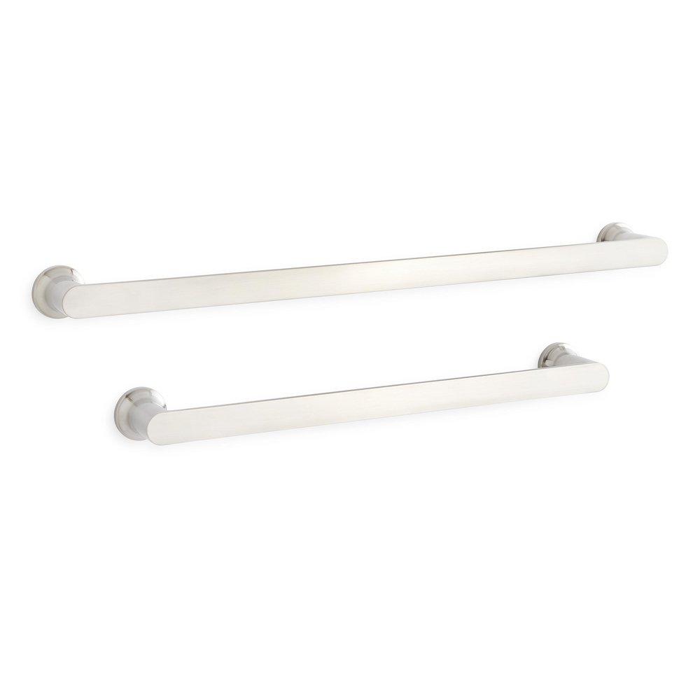 Signature Hardware Brushed Nickel 18 in. Towel Bar 