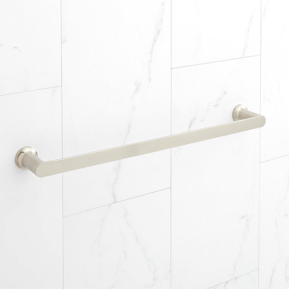 Signature Hardware Brushed Nickel 18 in. Towel Bar 
