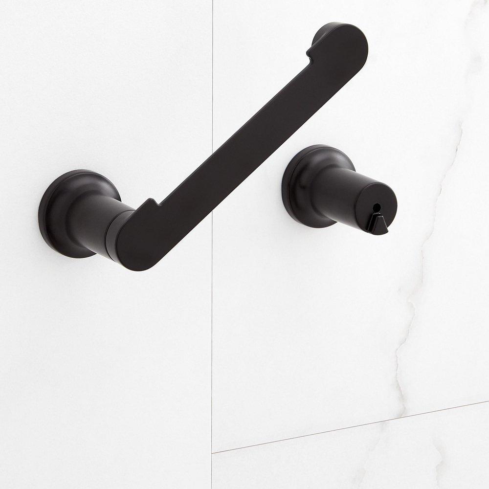 Signature Hardware Matte Black Toilet Tissue Holder 