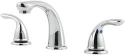 Two Handle Widespread Bathroom Sink Faucet in Polished Chrome
