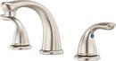 Two Handle Widespread Bathroom Sink Faucet in Brushed Nickel