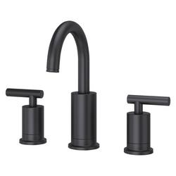 Two Handle Widespread Bathroom Sink Faucet in Matte Black
