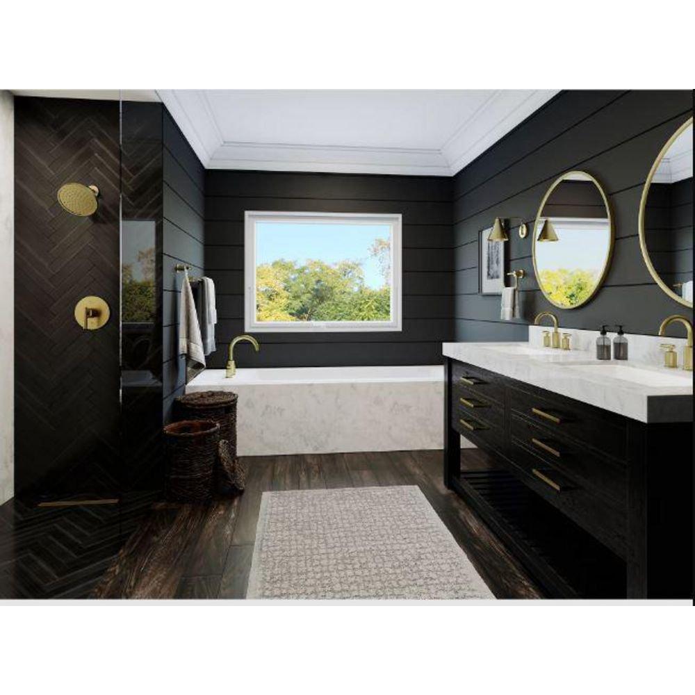 Pfister Brushed Gold Two Handle Widespread Bathroom Sink Faucet 