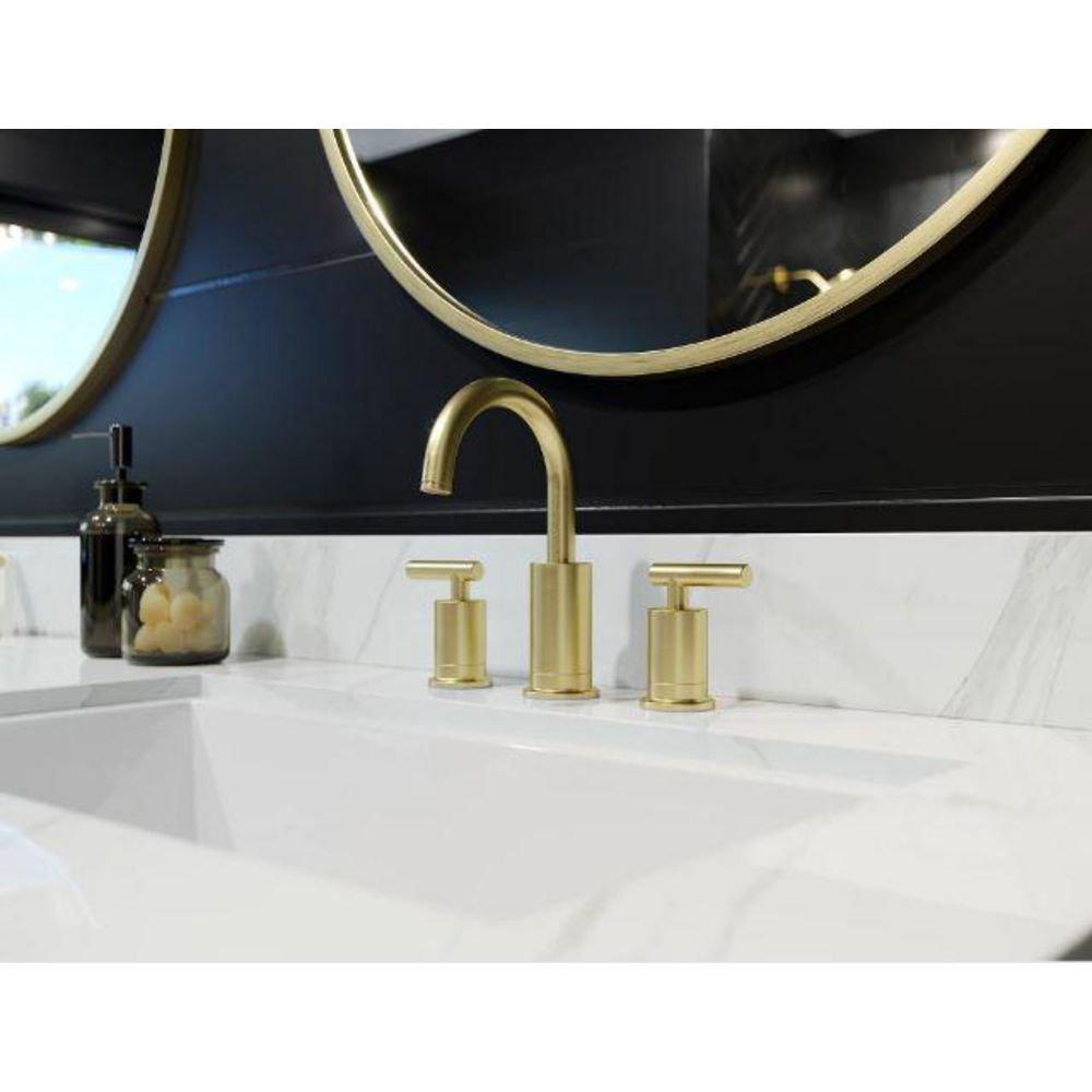 Pfister Brushed Gold Two Handle Widespread Bathroom Sink Faucet 