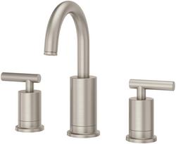 Two Handle Widespread Bathroom Sink Faucet in Brushed Nickel
