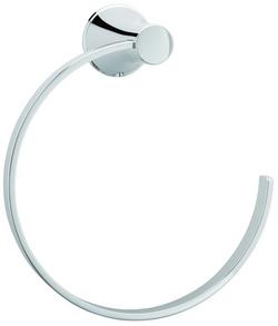 Round Open Towel Ring in Polished Chrome