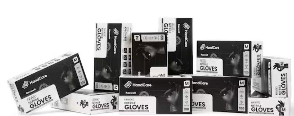 P/FREE NITR GLV BLAC XLG 100/BX 10BX/CA 