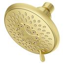 Multi Function Showerhead in Brushed Gold