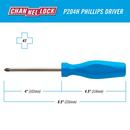 *CVR* PHILLIPS #2 X 4 SCREWDRIVER MAGNETIC TIP 