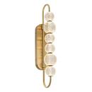 24W 1-Light Vanity Fixture in Natural Brass