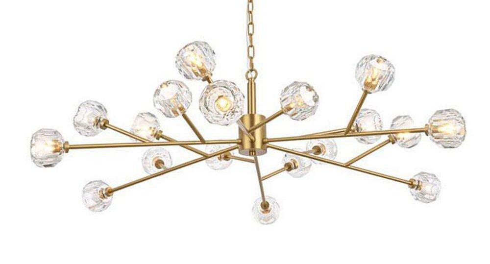 GRAHAM 18 LIGHT PENDANT IN GOLD 