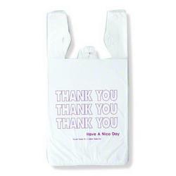 16 x 12 in. Shopping Bag in White and Red (Case of 1000)