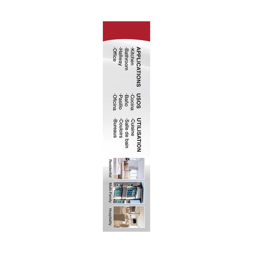 NUVO White 1-3/7 x 7-3/7 in. 15W 1-Light Integrated LED Flush Mount Ceiling Fixture 