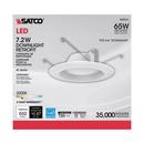 SATCO White 2-3/10 in. 7.2W LED Recessed Housing & Trim 
