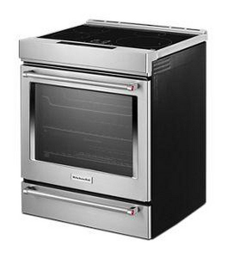 KitchenAid Stainless Steel 29-7/8 in. 6.40 cu. ft. Induction Electric Slide-In Range 
