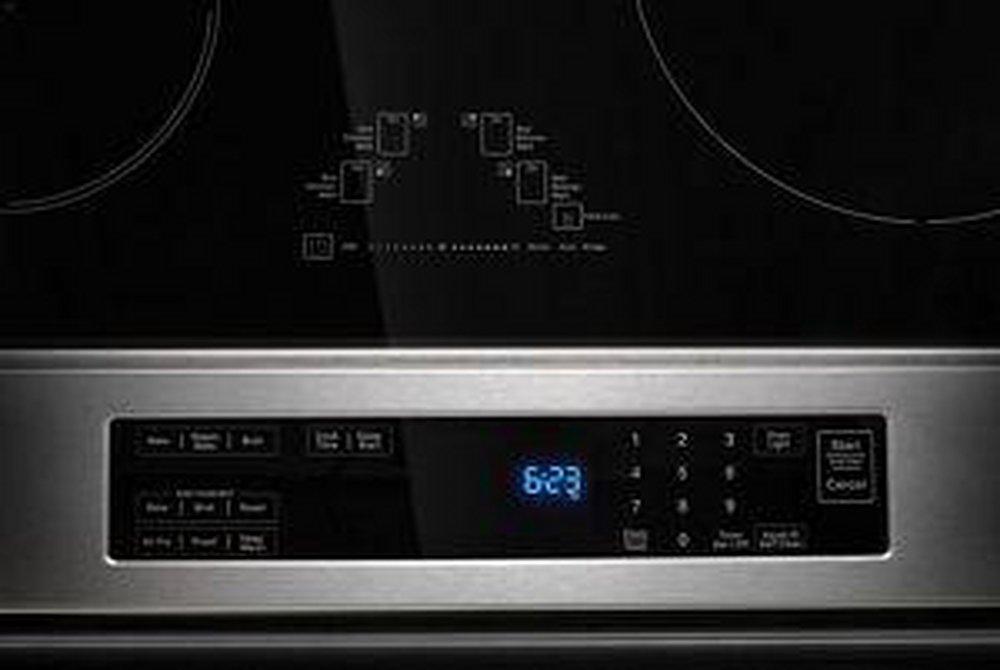 KitchenAid Stainless Steel 29-7/8 in. 6.40 cu. ft. Induction Electric Slide-In Range 