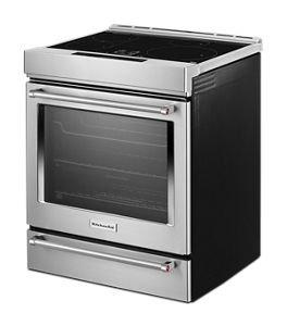 KitchenAid Stainless Steel 29-7/8 in. 6.40 cu. ft. Induction Electric Slide-In Range 