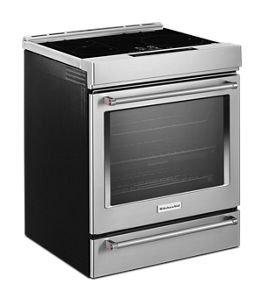 KitchenAid Stainless Steel 29-7/8 in. 6.40 cu. ft. Induction Electric Slide-In Range 